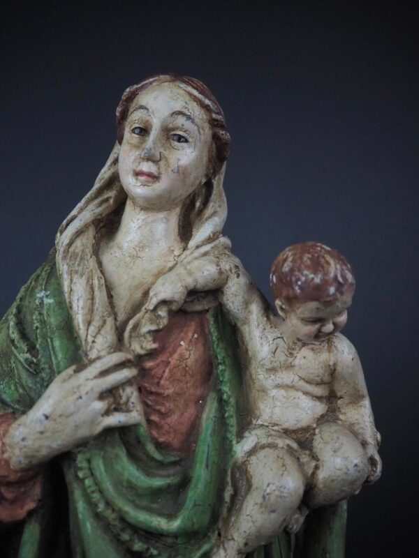 Mother Mary with Baby Antique - Image 2
