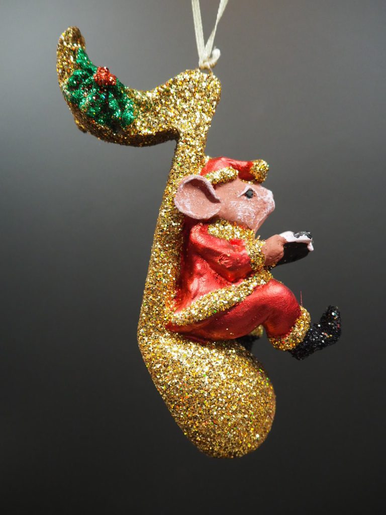 Mouse on Note Glitter