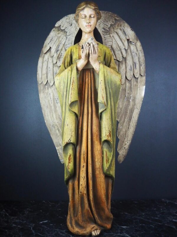 Angel W/ Dove Painted