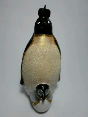 Penguin w/ Baby Black Latex