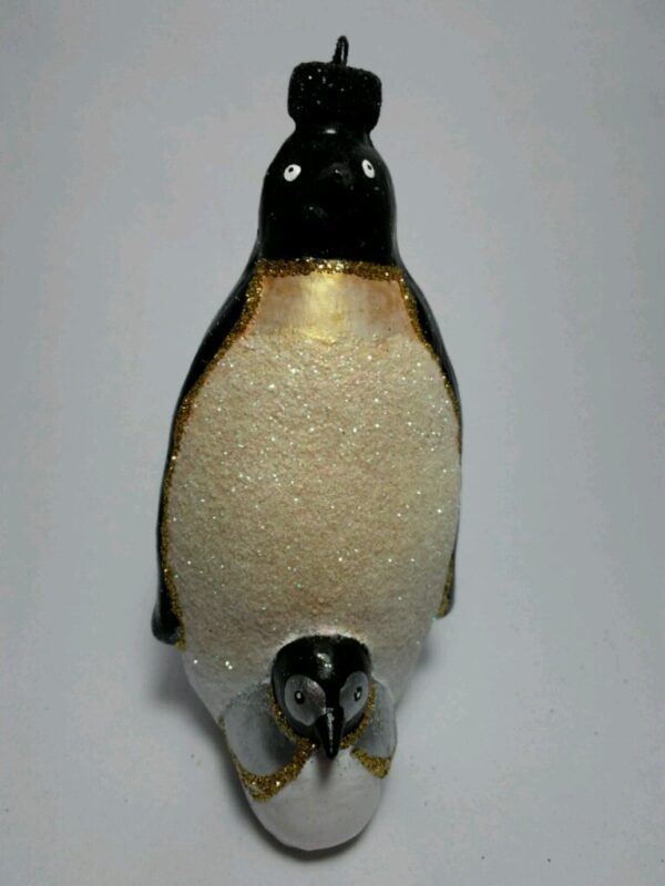 Penguin w/ Baby Black Latex
