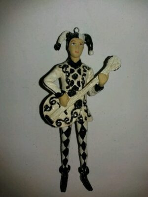 Jester Guitarist Black White Glits