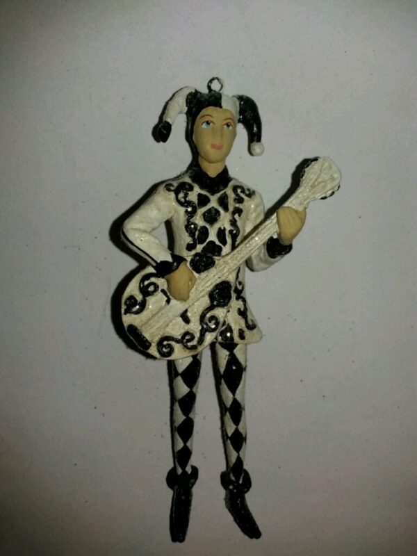 Jester Guitarist Black White Glits
