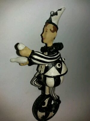 Juggling Klown Black/White Glitters