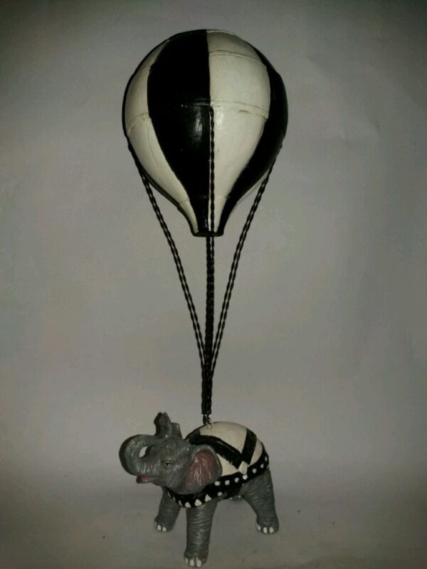 Elephant Air Balloon Gray/Black/White Glits