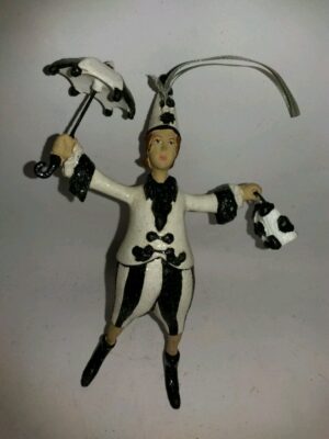 Franz Holding Umbrella Black/White Glits