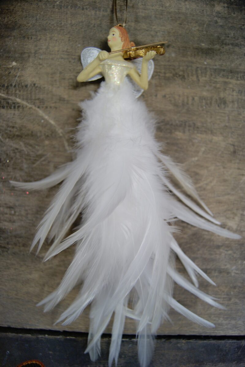 Flying Fairy violin pearl whit