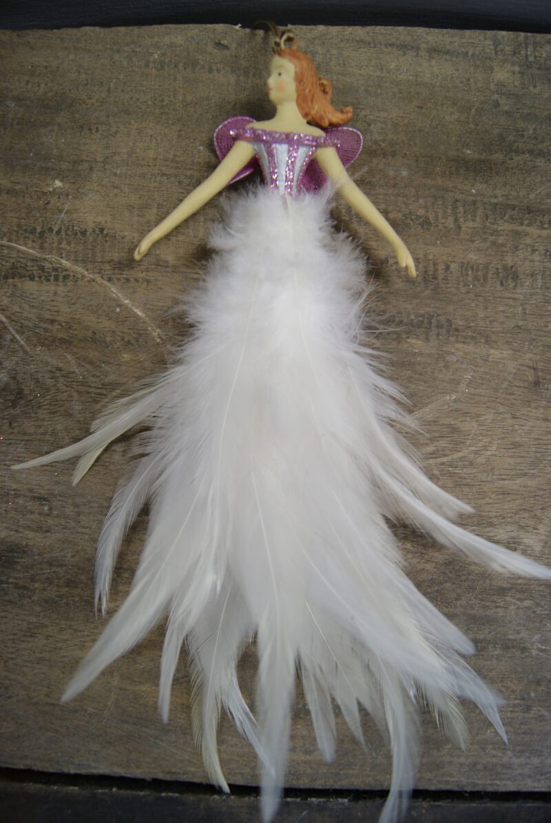 Flying Fairy Silver/pink w gli