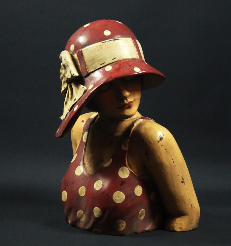 Lady Bst W/Hat Red/Wht