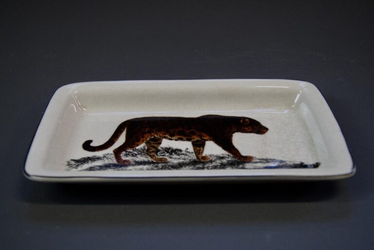 9" Rect Tray Tiger