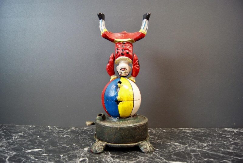 Clown Performing Mech. Bank