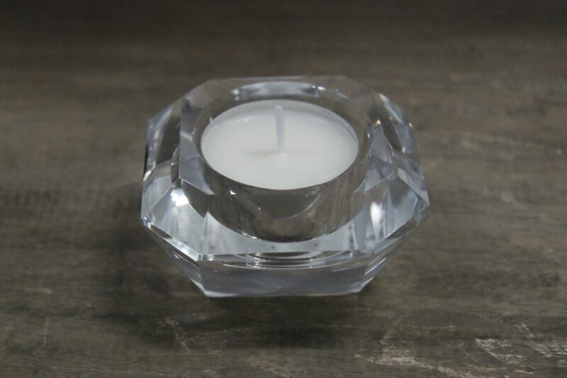 Glass candlestick