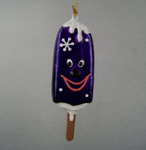 Popsicle orn violet glit