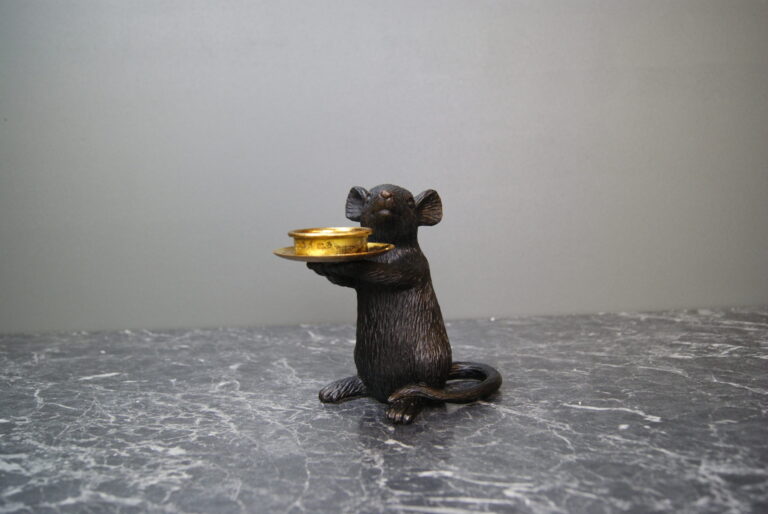 Resin Mouse Candle Holder