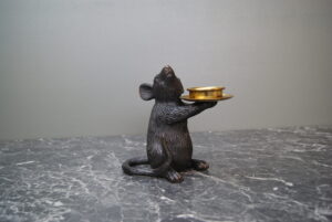 Resin Mouse Candle Holder