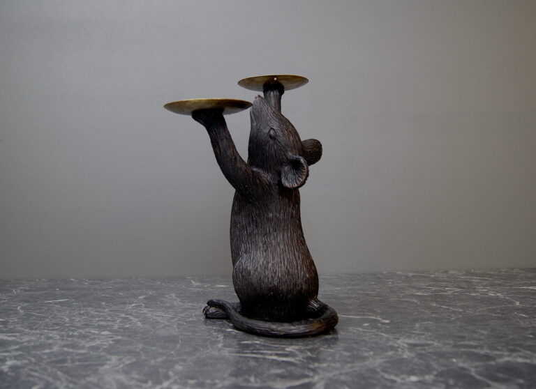 Resin Mouse Candle Holder