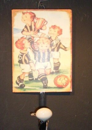Boys W Football Wall Hook
