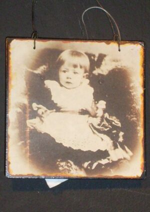 Child in Dress Tin Plate