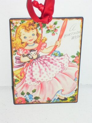 Girl Tin Plate