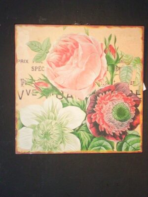 Flower Tin Plate