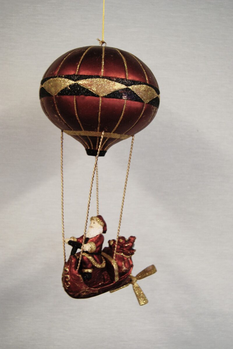 Big santa air balloon pr red