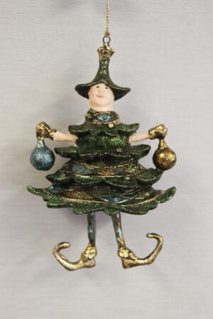Christmas Tree Angel Olive