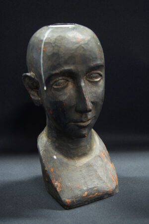 "Head Bust Candle Holder 10""