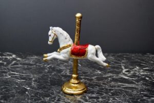 Carousel horse white S