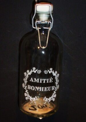 Glass Bottle W Text A/2