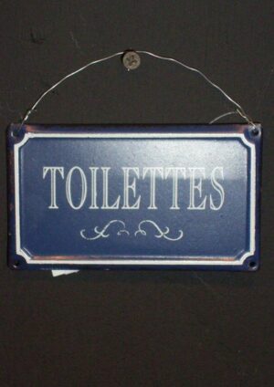 Toilets Metal Sign