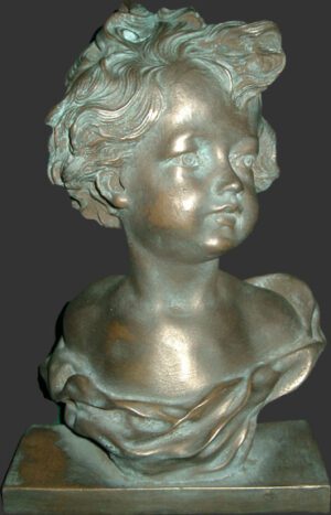 Cherub Bust Bronze