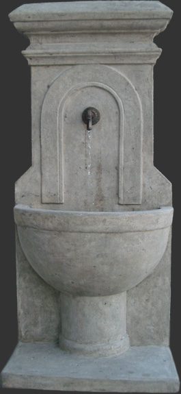 Sienna Fountain w/ Flange & Spout