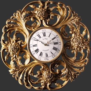 Interlacing Rose Wall Clock