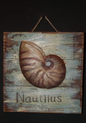 Seashell Wooden Plate