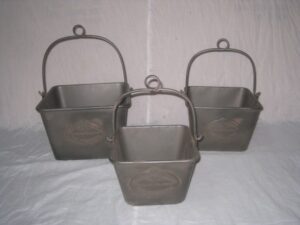 Planter W/Handle S/3 Blk Rust