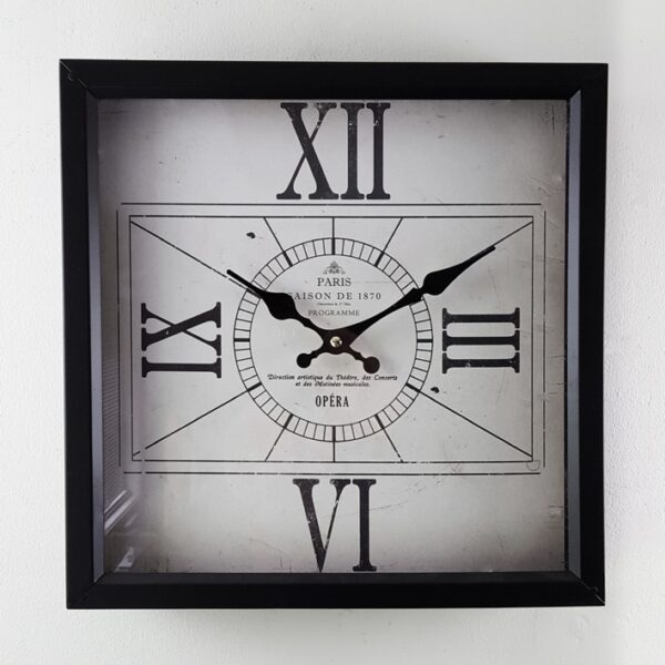Square Clock 33x33cm
