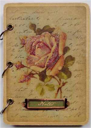 Rose Notebook-Metal Big