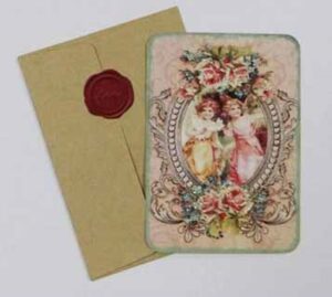 Girls, Flower Card/Paper