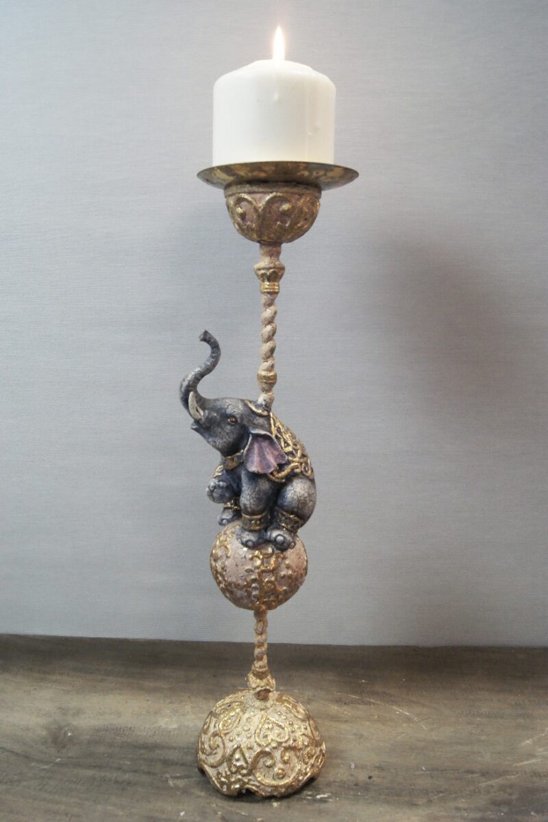 Elephant on ball CH antique