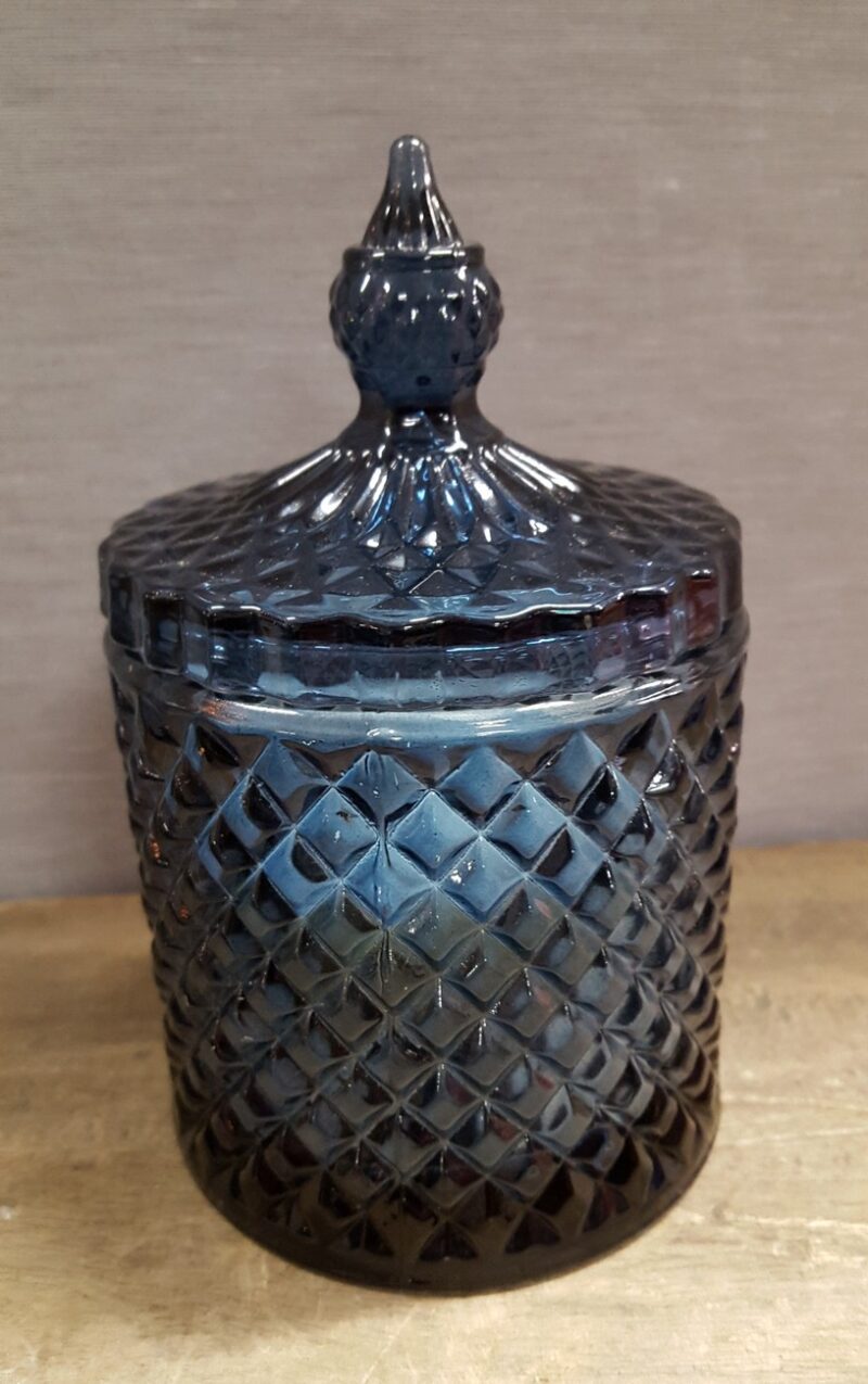 Glass Candle black cedar