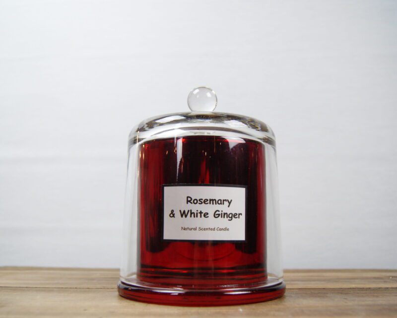 Scented Metalic Glass Dome Candle M