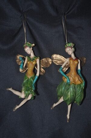 WODLND FAIRY A/2 OR/GRN DYE/ANT/GLITS