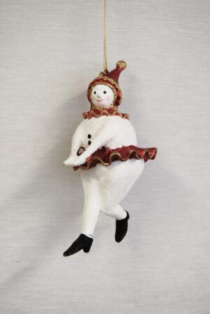 Snowgirl satin red hlo glit