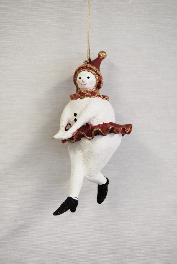 Snowgirl satin red hlo glit