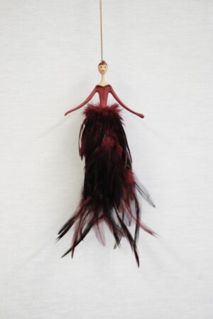 Lady Mean W/Feathers Burg