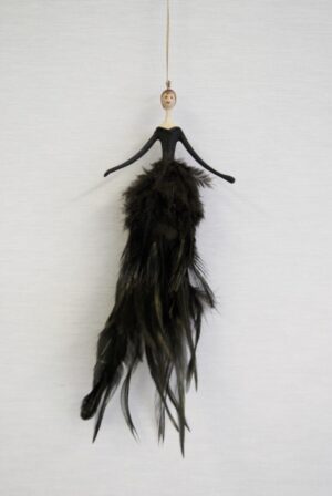 Lady Mean W/ Feathers Blck