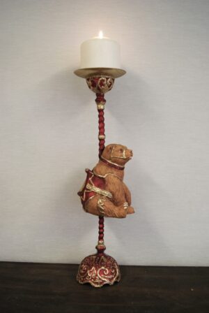 Ch Bear Satin Red W/ Glitters