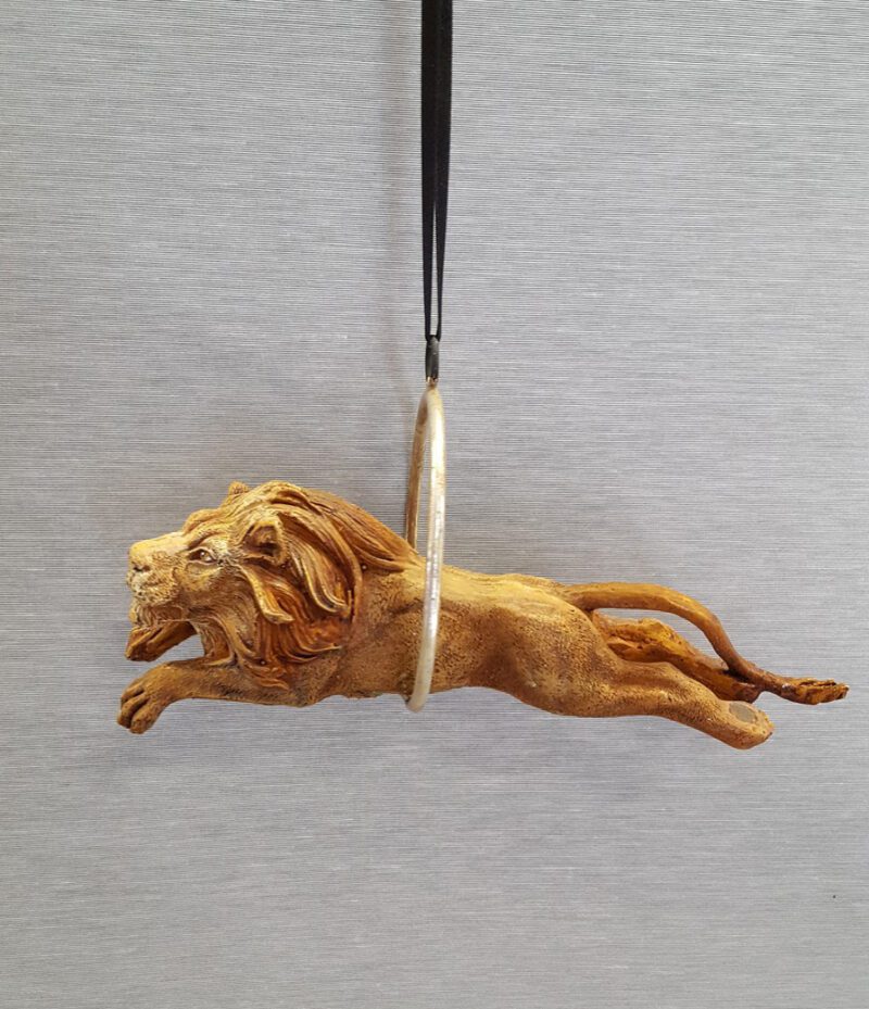 Lion Through Ring Ornament