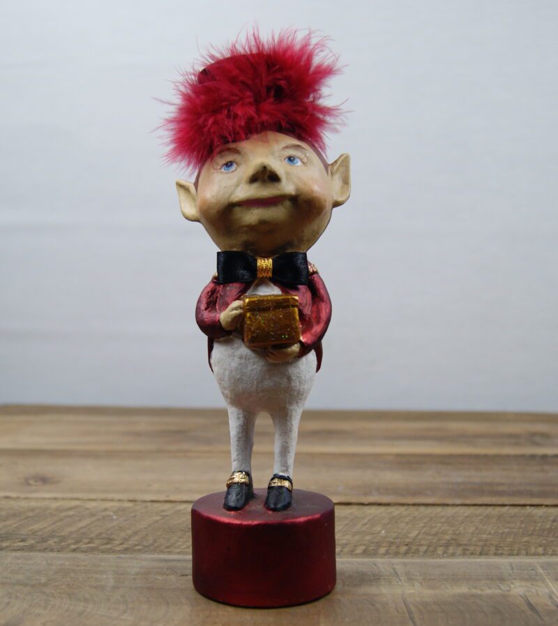 Dashing Dwarf Tabletop Satin Red/ White glits
