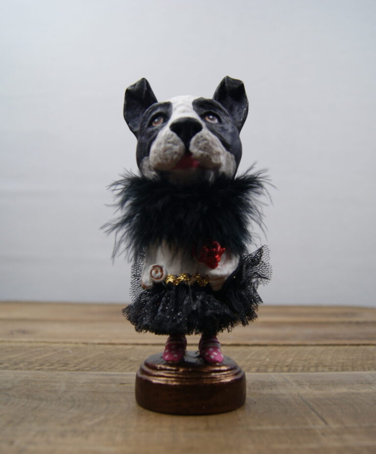 Amorous Dog Blk/Wht Black Neckpc & Skirt